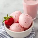 Ninja Creami Strawberry Cottage Cheese Ice Cream Recipe