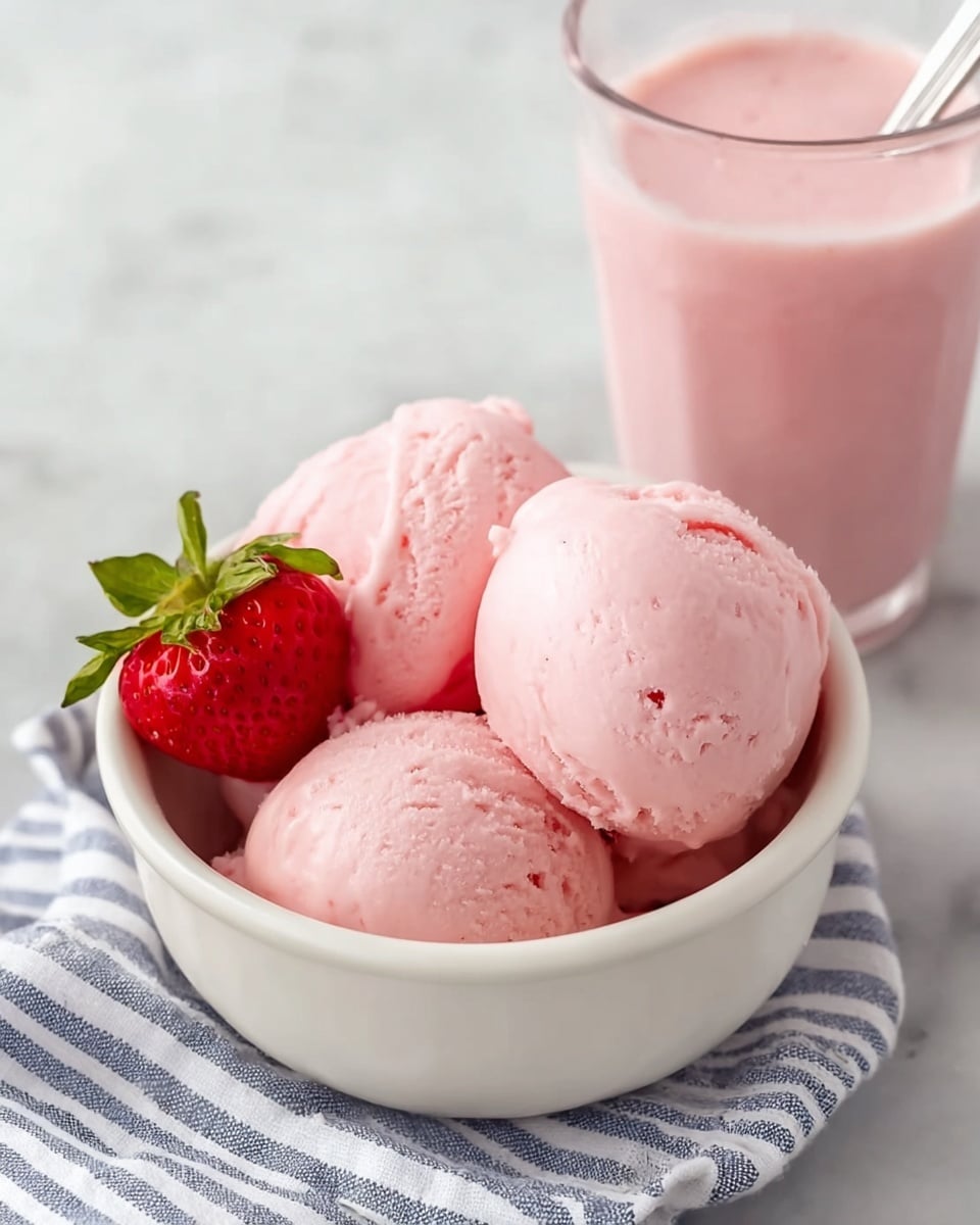 Ninja Creami Strawberry Cottage Cheese Ice Cream Recipe
