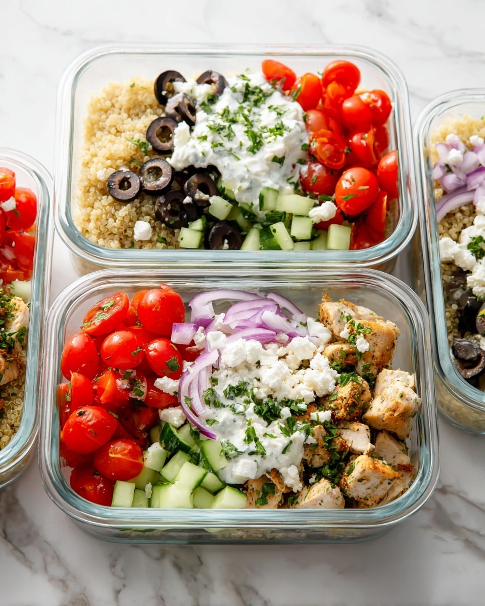 Greek Chicken Quinoa Bowls Recipe