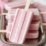 Strawberry Yogurt Popsicles Recipe