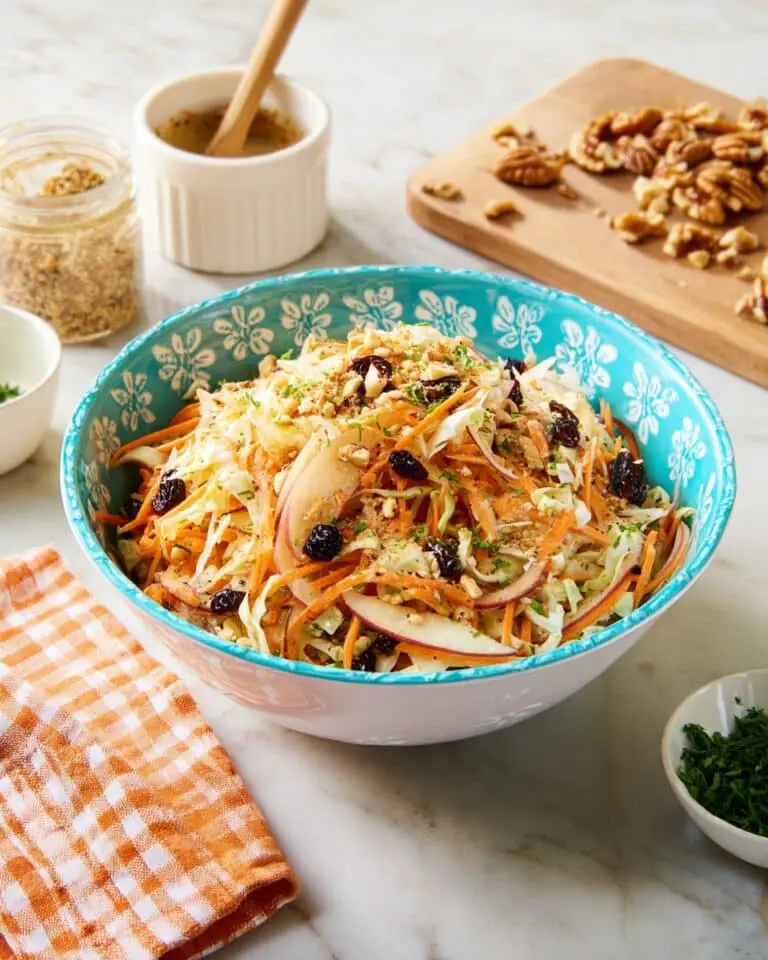 Sweet and Tangy Carrot Fruit Salad with Pecans and Raisins Recipe