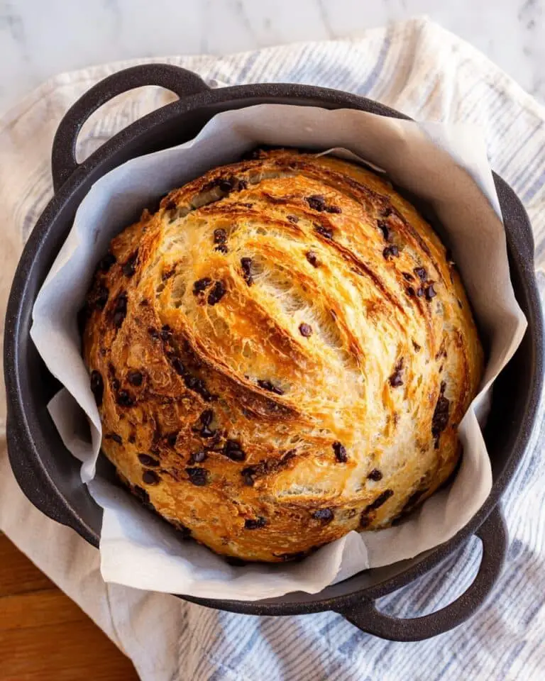 Chocolate Chip Sourdough Croissant Bread Recipe