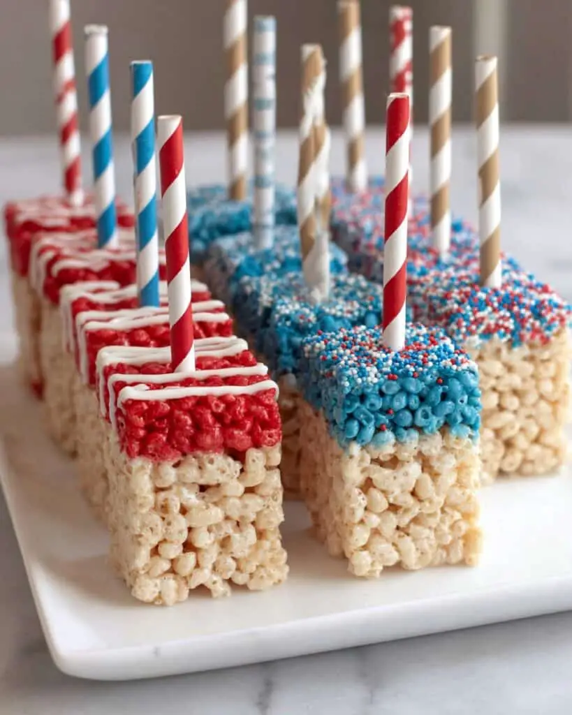 American Flag Rice Krispie Treats Recipe