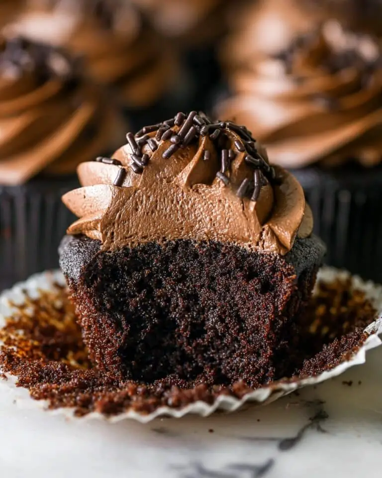 Homemade Moist Chocolate Cupcakes Recipe