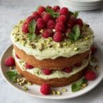 Pistachio Raspberry Cake Recipe