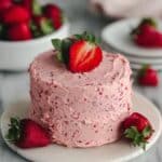 Strawberry Cake with Strawberry Reduction and Buttercream Recipe