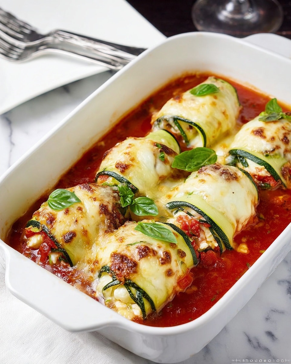 Zucchini Lasagna Rolls Recipe
