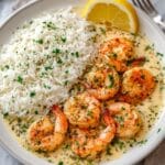 Creamy Garlic Butter Shrimp with Rice Recipe