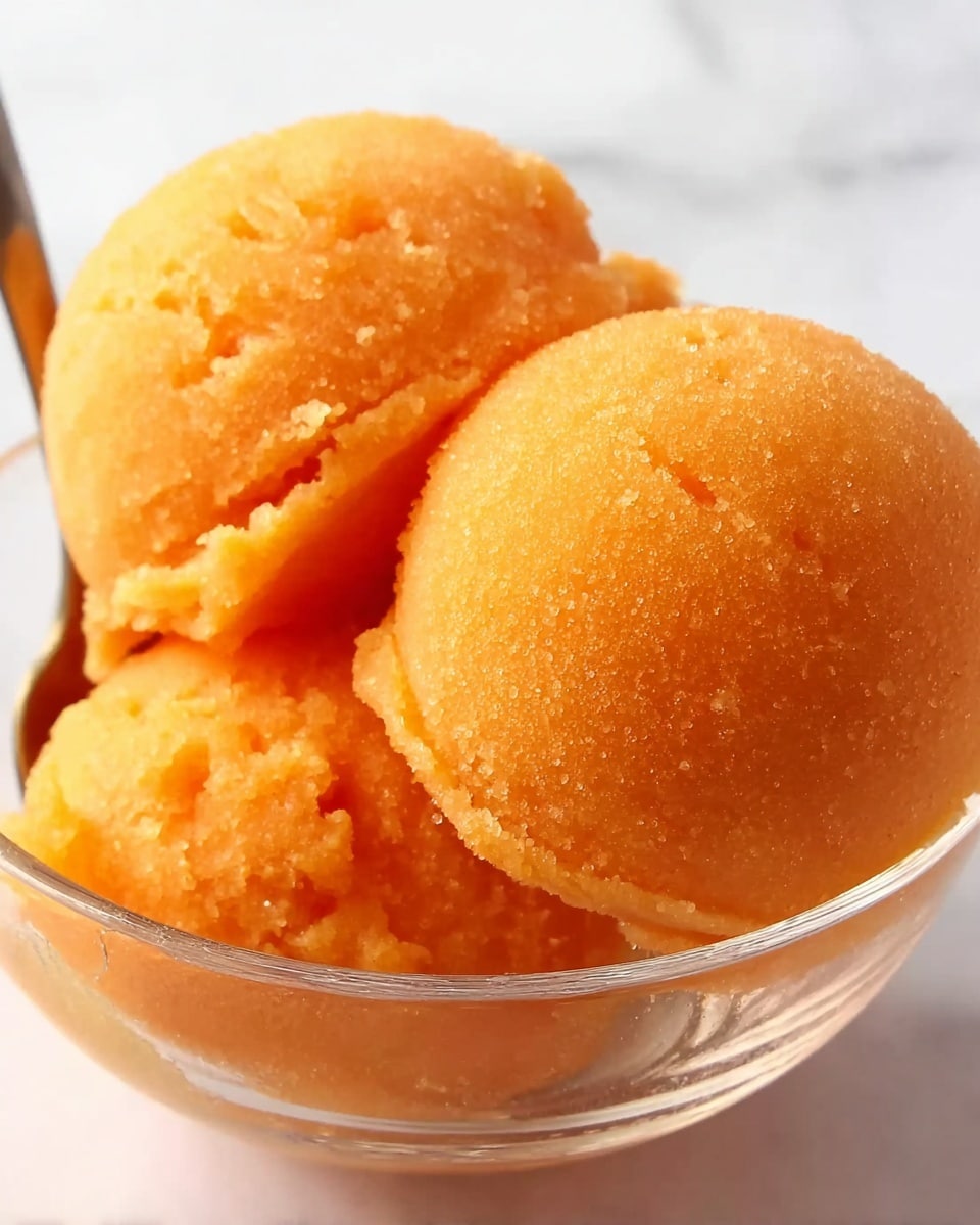Creamy Mango Lime Sorbet Recipe
