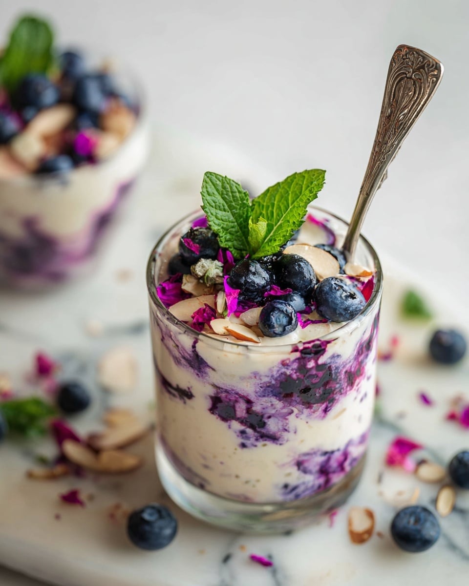 Rice Pudding with Blueberry Swirl Recipe