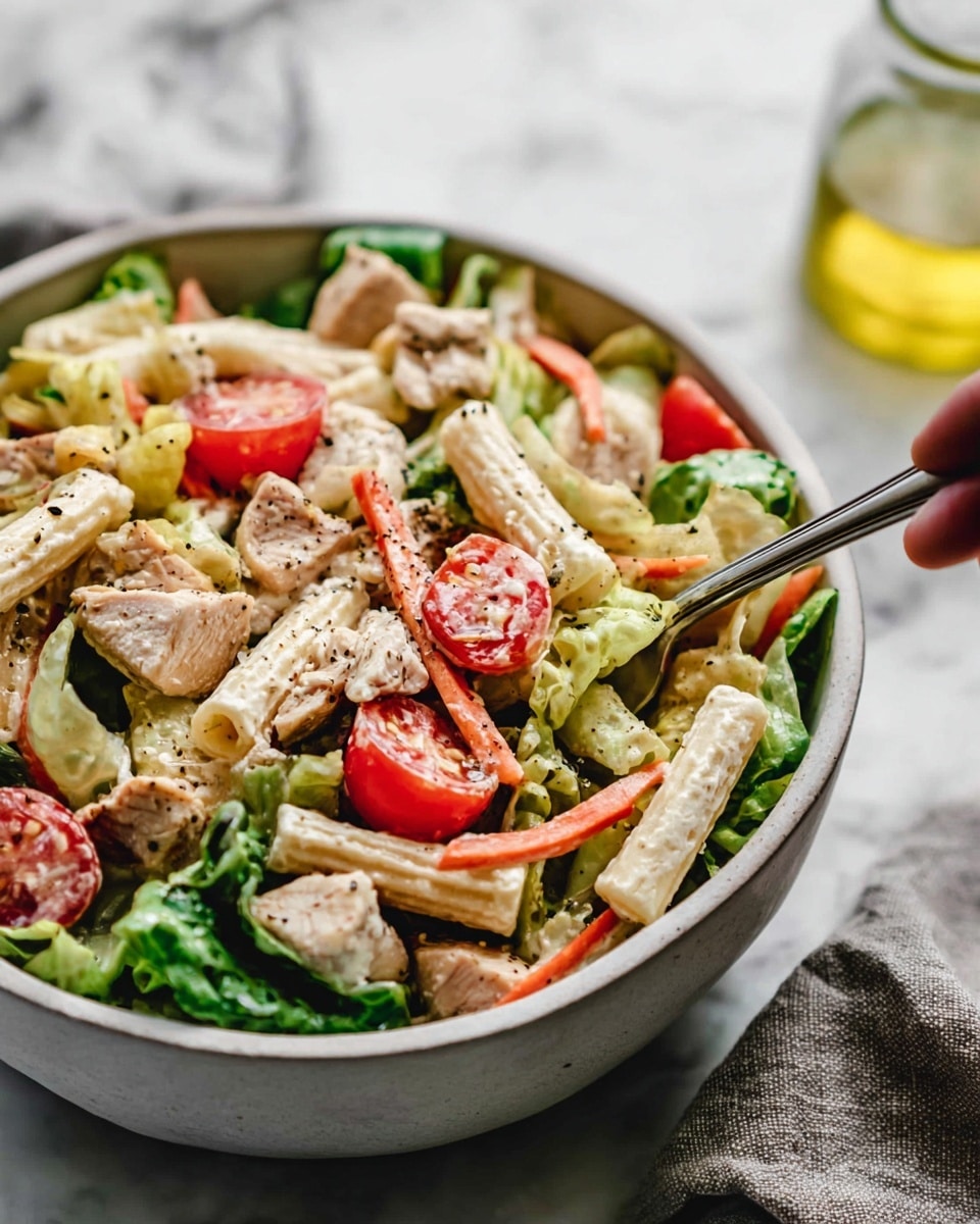 Chicken Caesar Pasta Salad Recipe