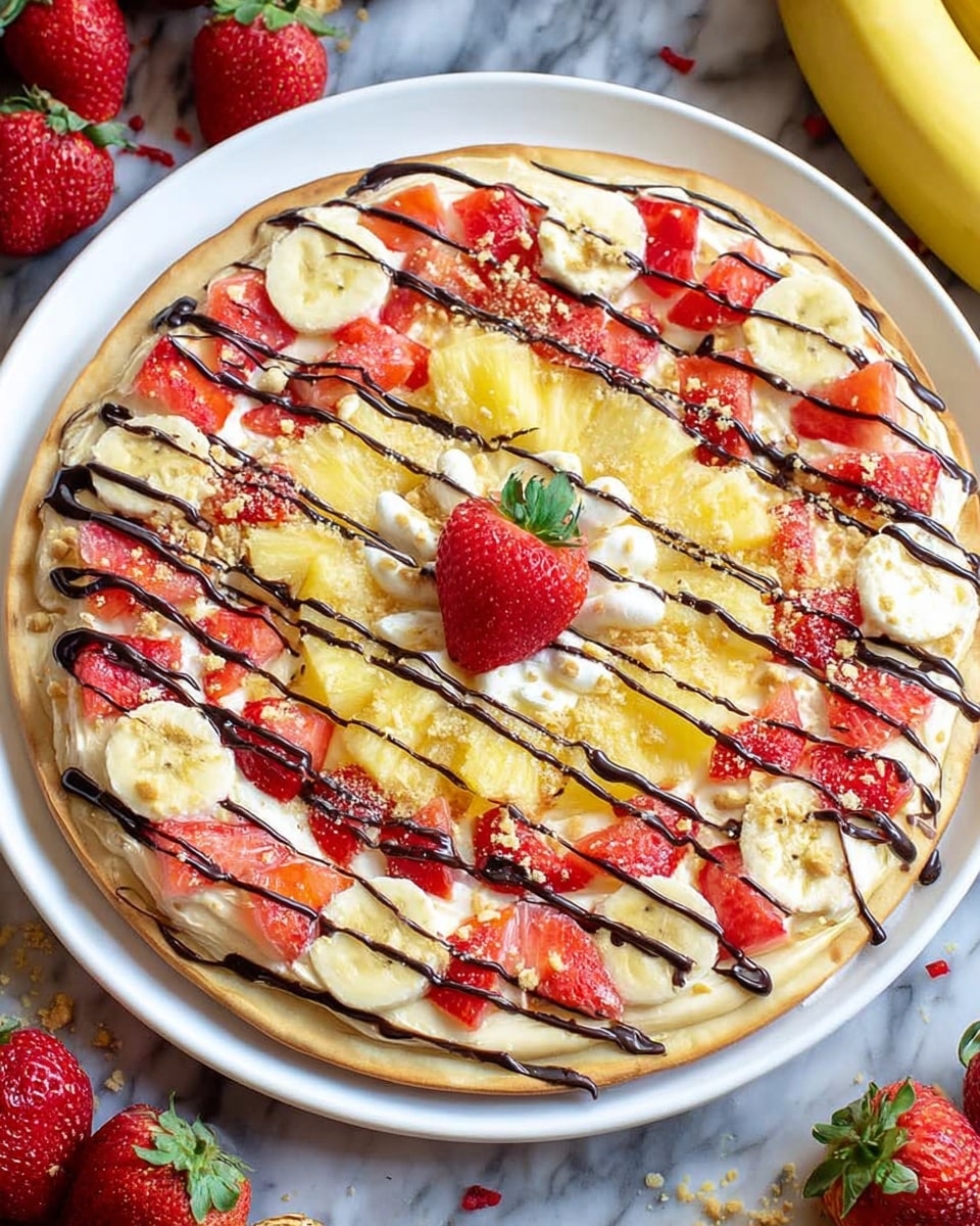 Banana Split Fruit Pizza Recipe