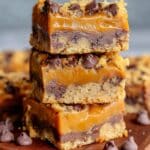 Peanut Butter Caramel Toffee Chocolate Chip Cookie Bars Recipe