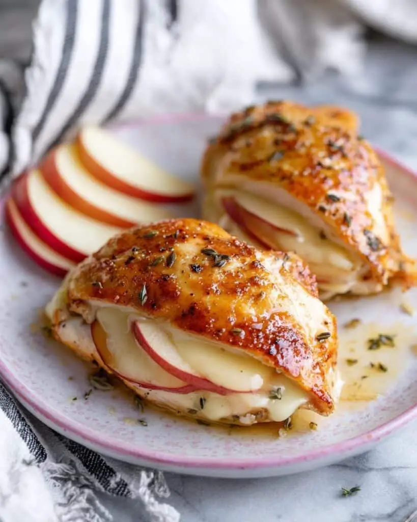 Apple and Brie Stuffed Chicken Breast with Maple Glaze Recipe