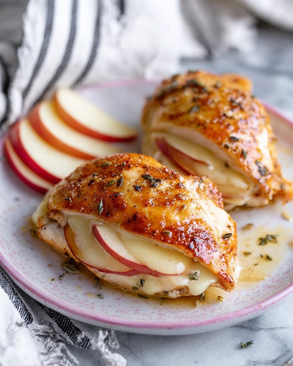 Apple and Brie Stuffed Chicken Breast with Maple Glaze Recipe