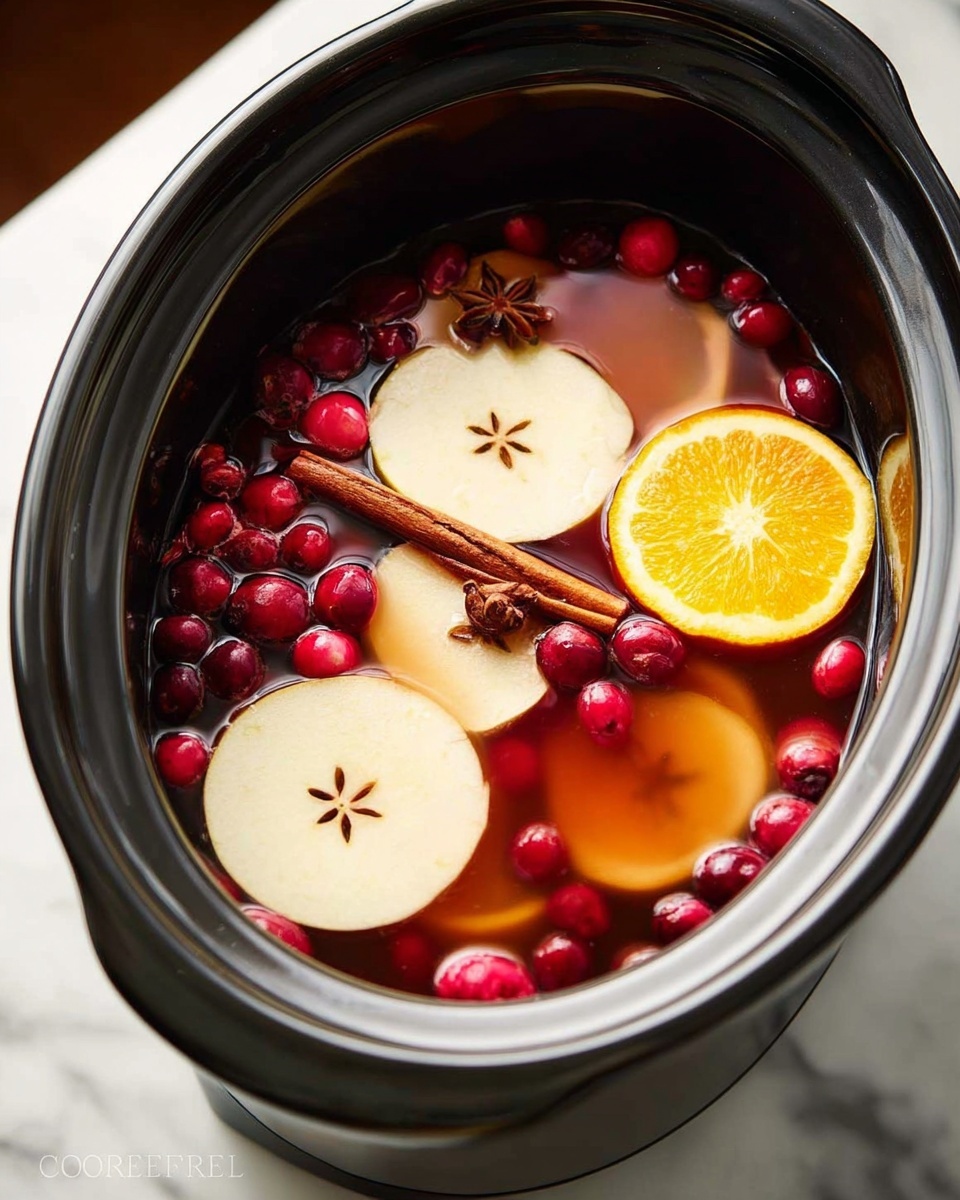 Slow Cooker Cranberry Apple Cider Recipe