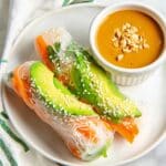 Fresh Spring Rolls with Peanut Sauce Recipe