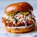 Summertime Fried Chicken Sandwiches with Tangy Slaw Recipe