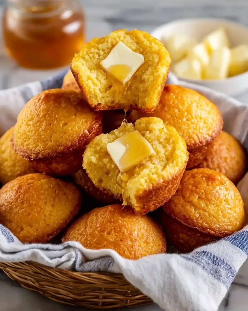 Easy Honey Butter Cornbread Poppers Recipe