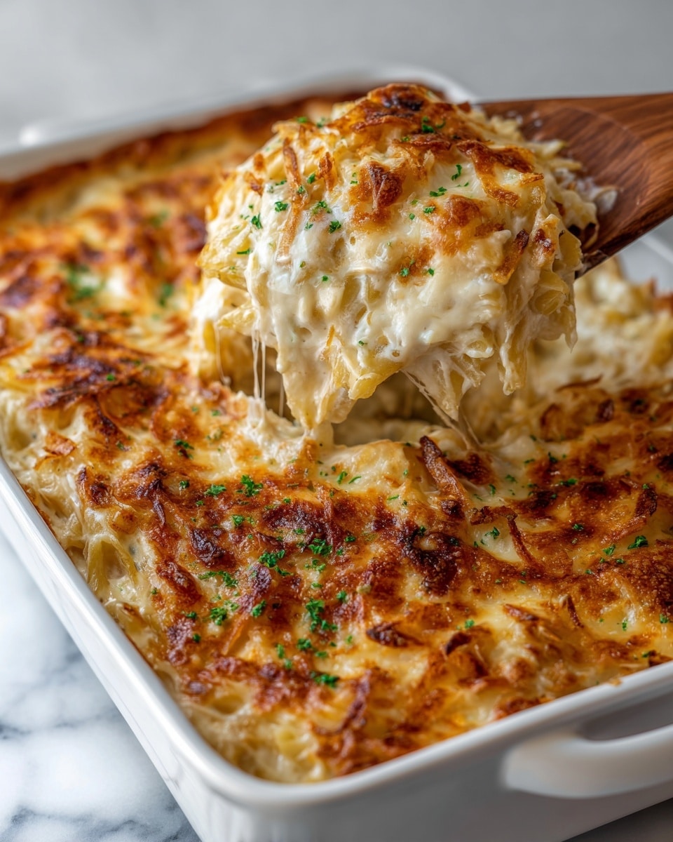 French Onion Chicken Orzo Casserole Recipe