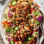 Easy Sesame Chicken Cabbage Crunch Salad Recipe