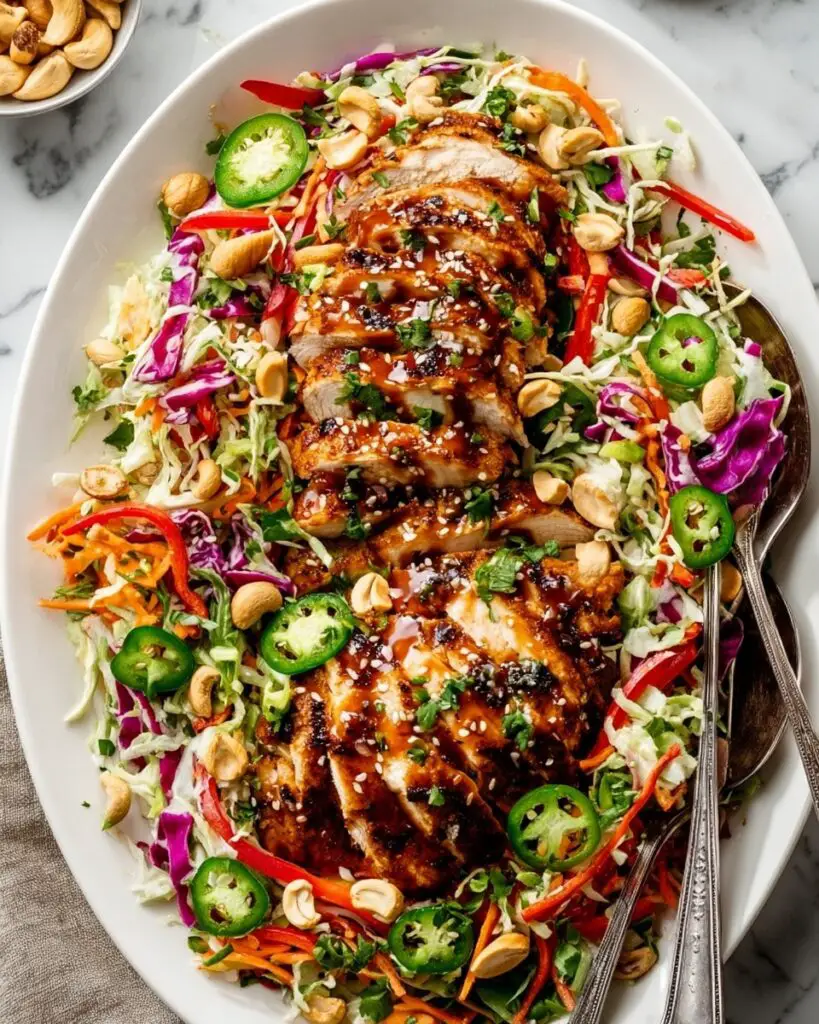 Easy Sesame Chicken Cabbage Crunch Salad Recipe