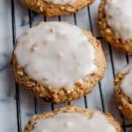 Iced Oatmeal Cookies - Crumbl Copycat Recipe