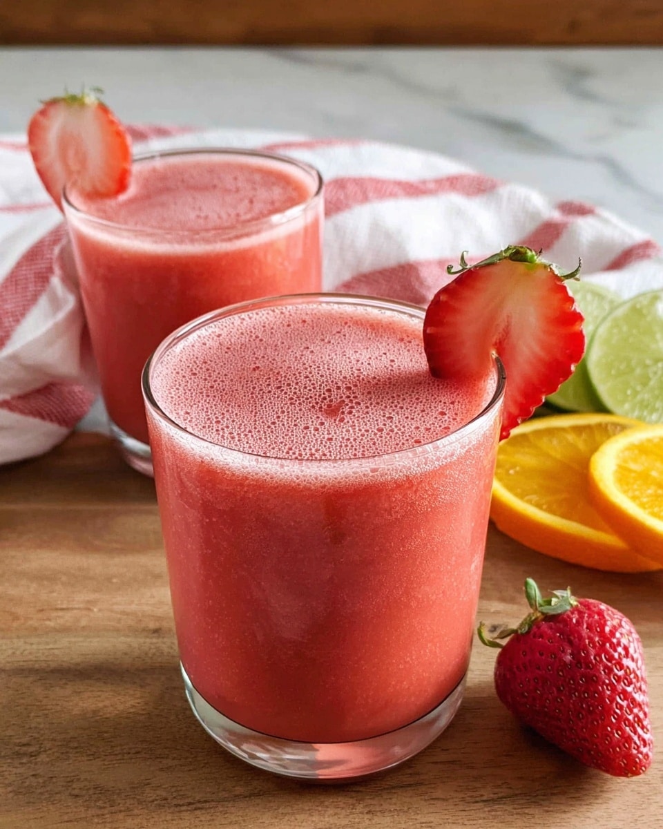 Healthy Frozen Strawberry Mocktail (Whole30, Sugar-Free) Recipe