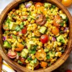 Grilled Corn Salad with Lime Vinaigrette Recipe