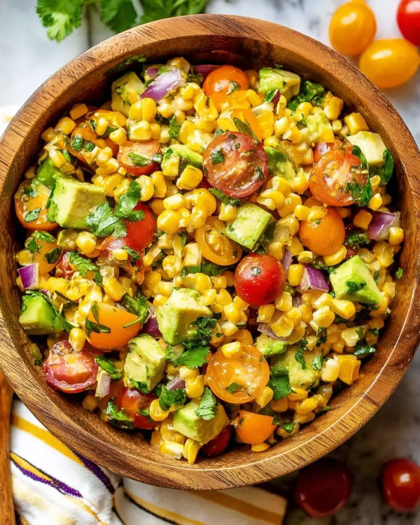 Grilled Corn Salad with Lime Vinaigrette Recipe