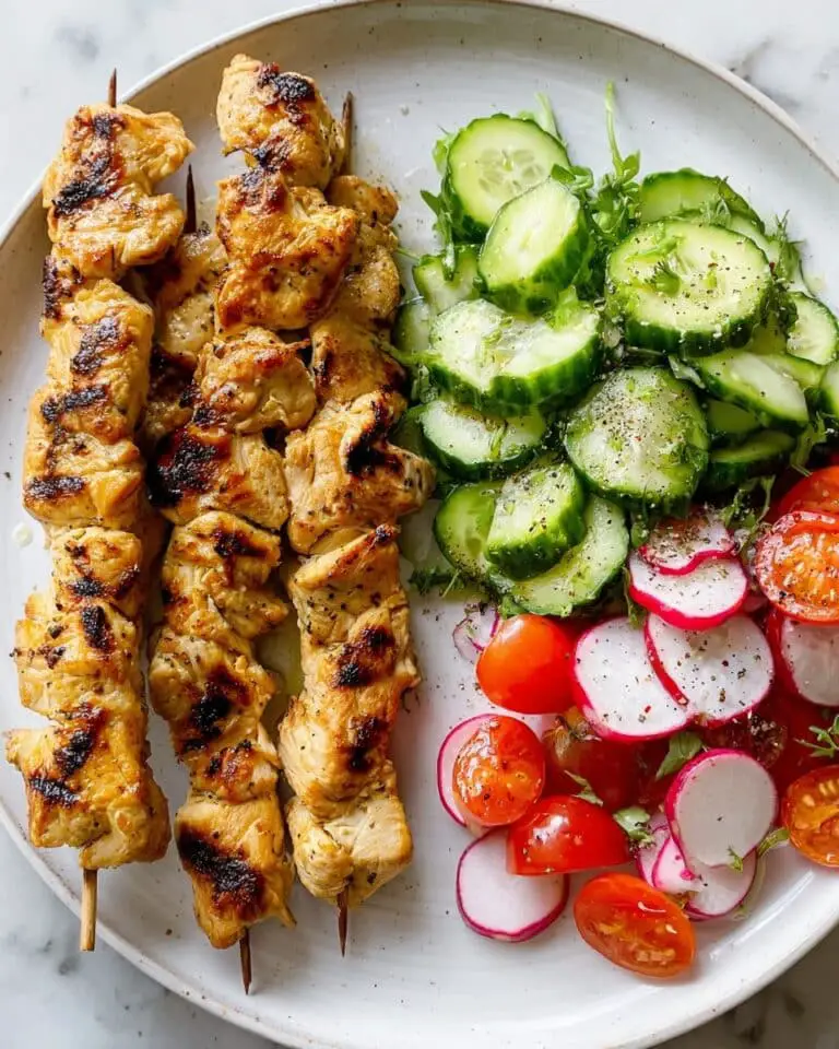 Easy Herby Lemon Chicken Skewers Recipe