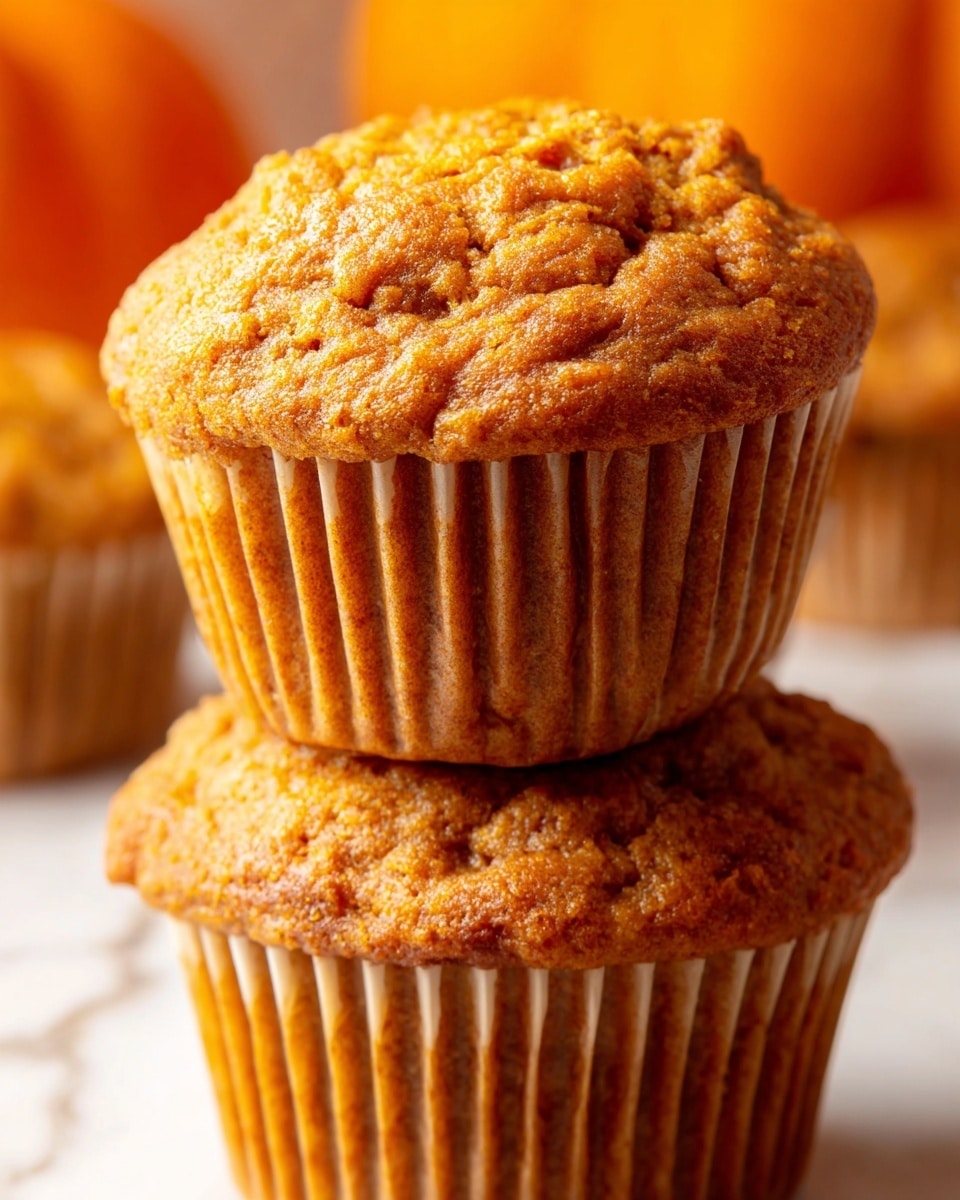 A close-up top view shows eight golden brown muffins arranged on crinkled light brown parchment paper laid over a white marbled surface. Each muffin has a slightly domed, textured top with a warm, rich caramel color and a soft, cracked surface that suggests a moist inside. The muffins are evenly spaced, filling the frame with their warm tones and gentle shadows around the edges. The lighting highlights their rough texture and subtle variations in color. photo taken with an iphone --ar 4:5 --v 7