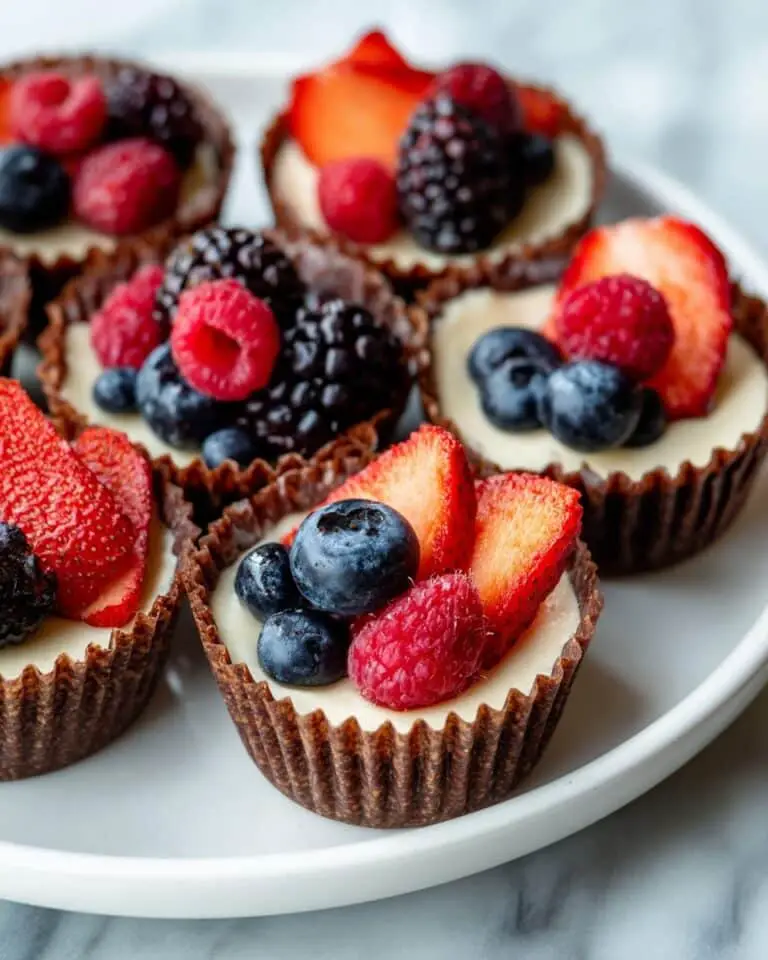Cheesecake Cupcakes with Fresh Berries Recipe