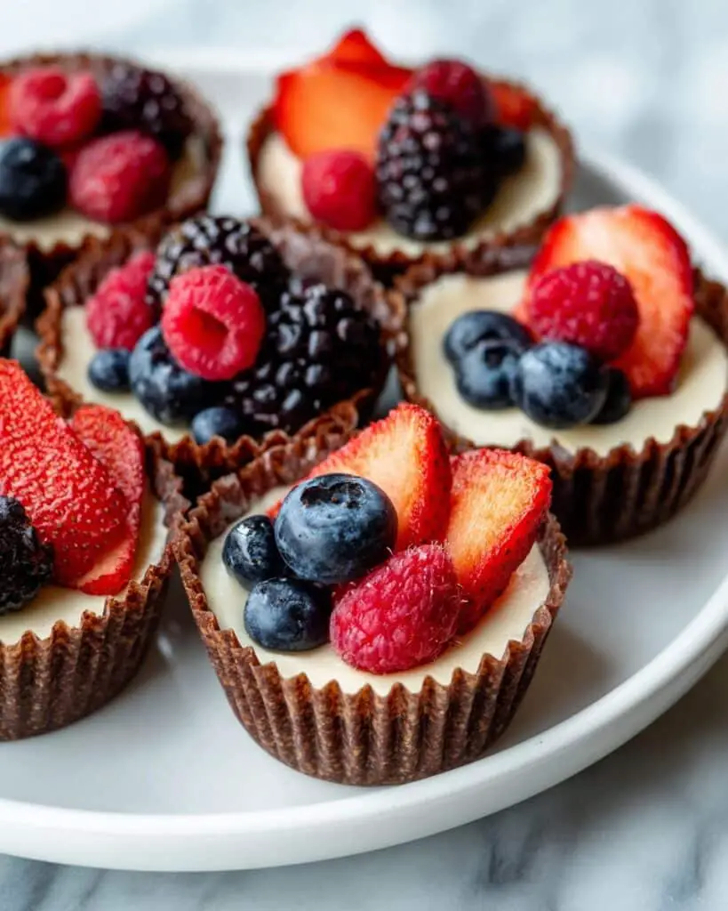 Cheesecake Cupcakes with Fresh Berries Recipe