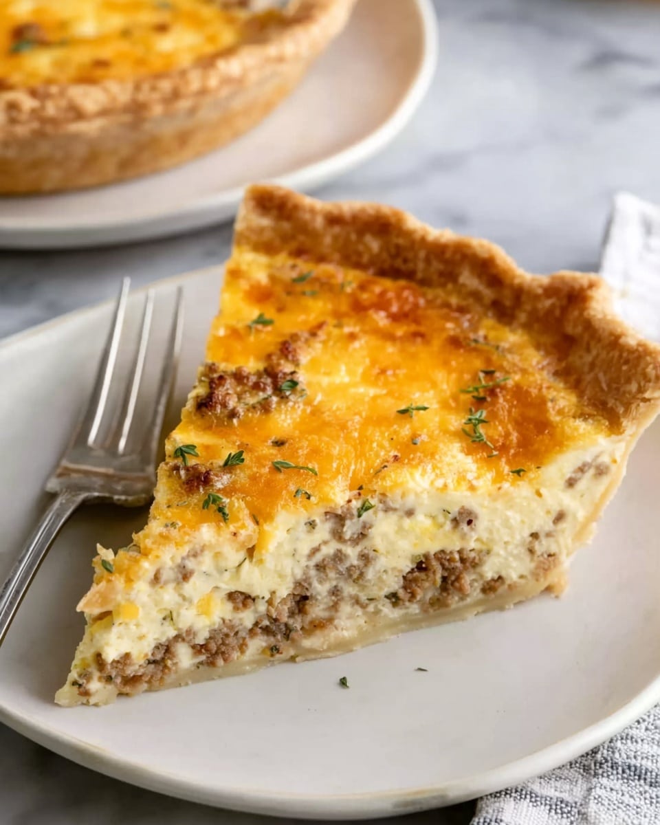 Sausage and Cream Cheese Quiche Recipe