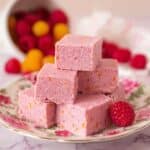 Raspberry Coconut Fudge | A Sugar-Free, Vegan Delight Recipe