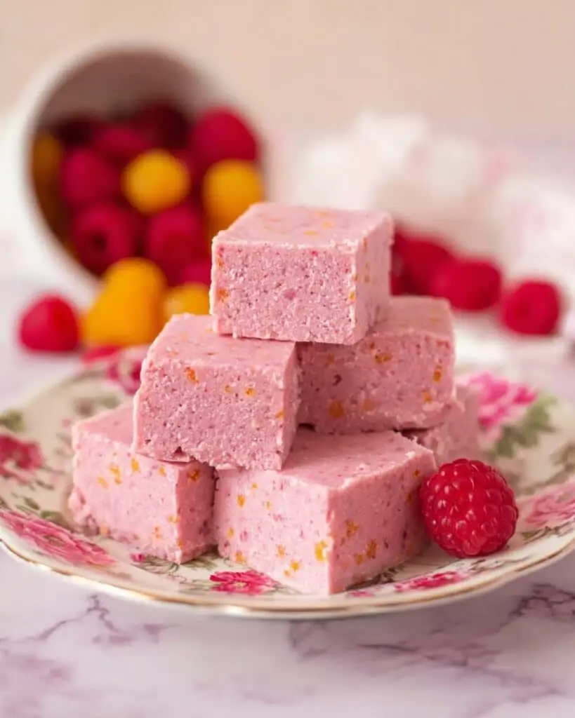 Raspberry Coconut Fudge | A Sugar-Free, Vegan Delight Recipe