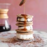 Vanilla Caramel Swirl Ice Cream Sandwiches Recipe