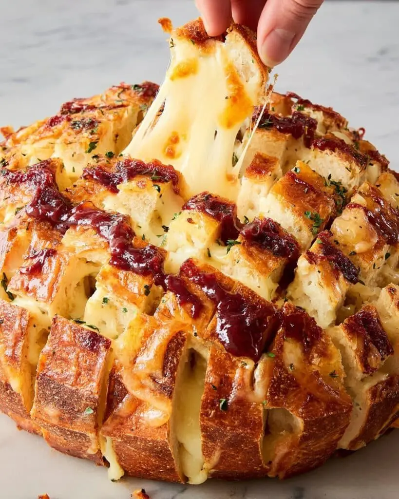 Cranberry Brie Pull-Apart Bread Recipe