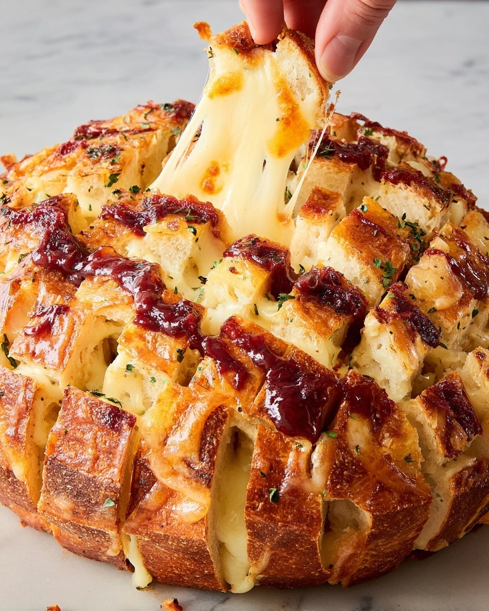 Cranberry Brie Pull-Apart Bread Recipe