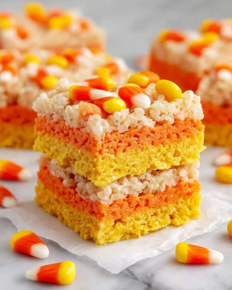 Candy Corn Rice Krispie Treats Recipe