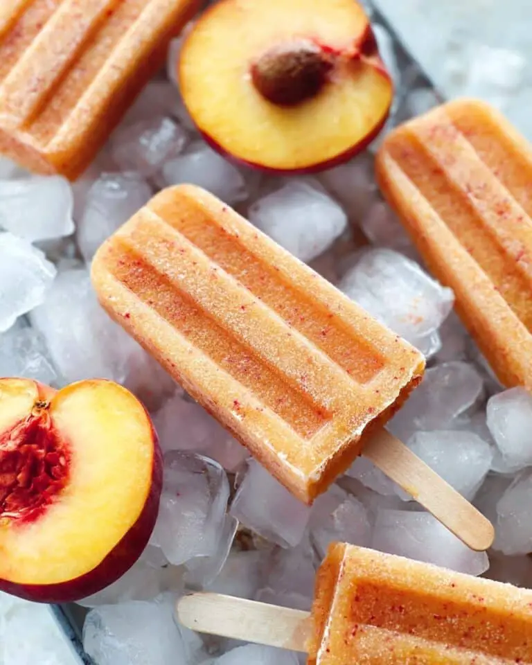 Easy 5-Ingredient Peach Popsicles Recipe