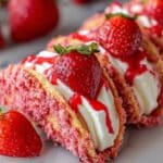 Easy Strawberry Crunch Cheesecake Tacos Recipe