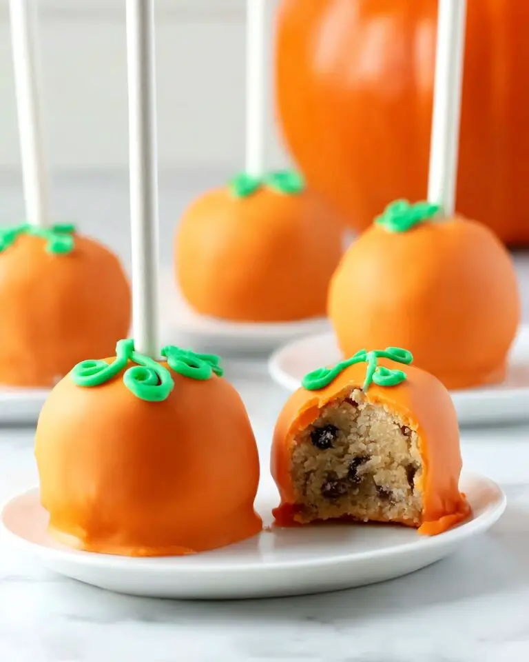 Pumpkin Cookie Dough Pops Recipe