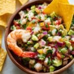 Shrimp Ceviche with Lime, Lemon, and Fresh Vegetables Recipe