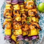 Shrimp and Pineapple Skewers with Spicy Soy Glaze Recipe