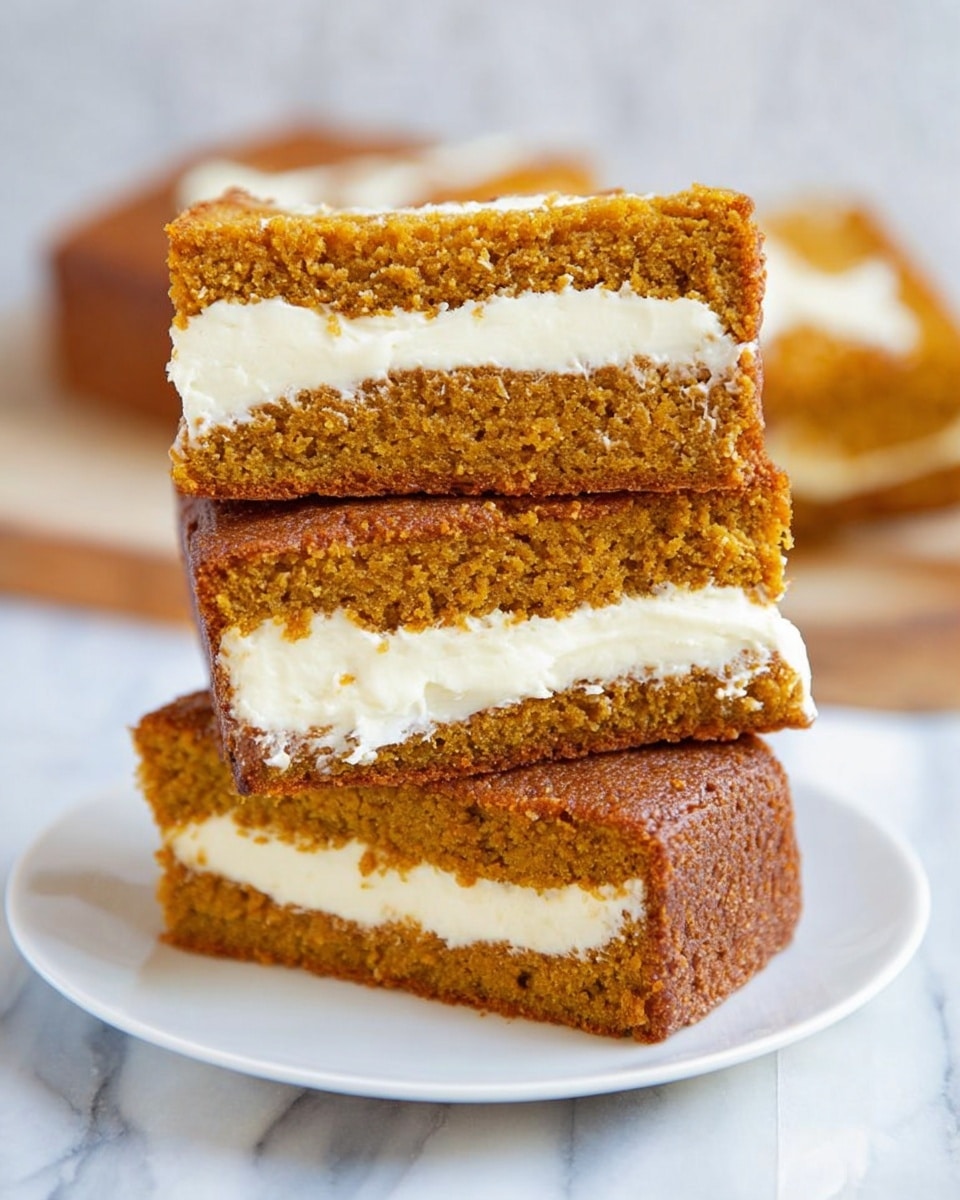 The image shows a loaf of sliced cake on a wooden board placed on a white marbled surface. The cake has seven thick slices, each with a layered look: a darker brown layer on top and bottom, and a creamy white layer in the middle, creating a wavy pattern. The top of the cake is slightly cracked and golden brown, with a soft texture visible in the sliced parts. Photo taken with an iphone --ar 4:5 --v 7