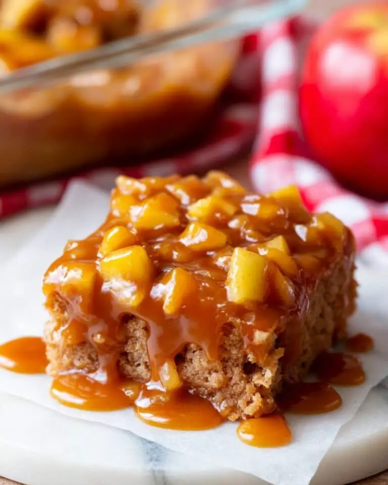 Spiced Caramel Apple Poke Cake Recipe