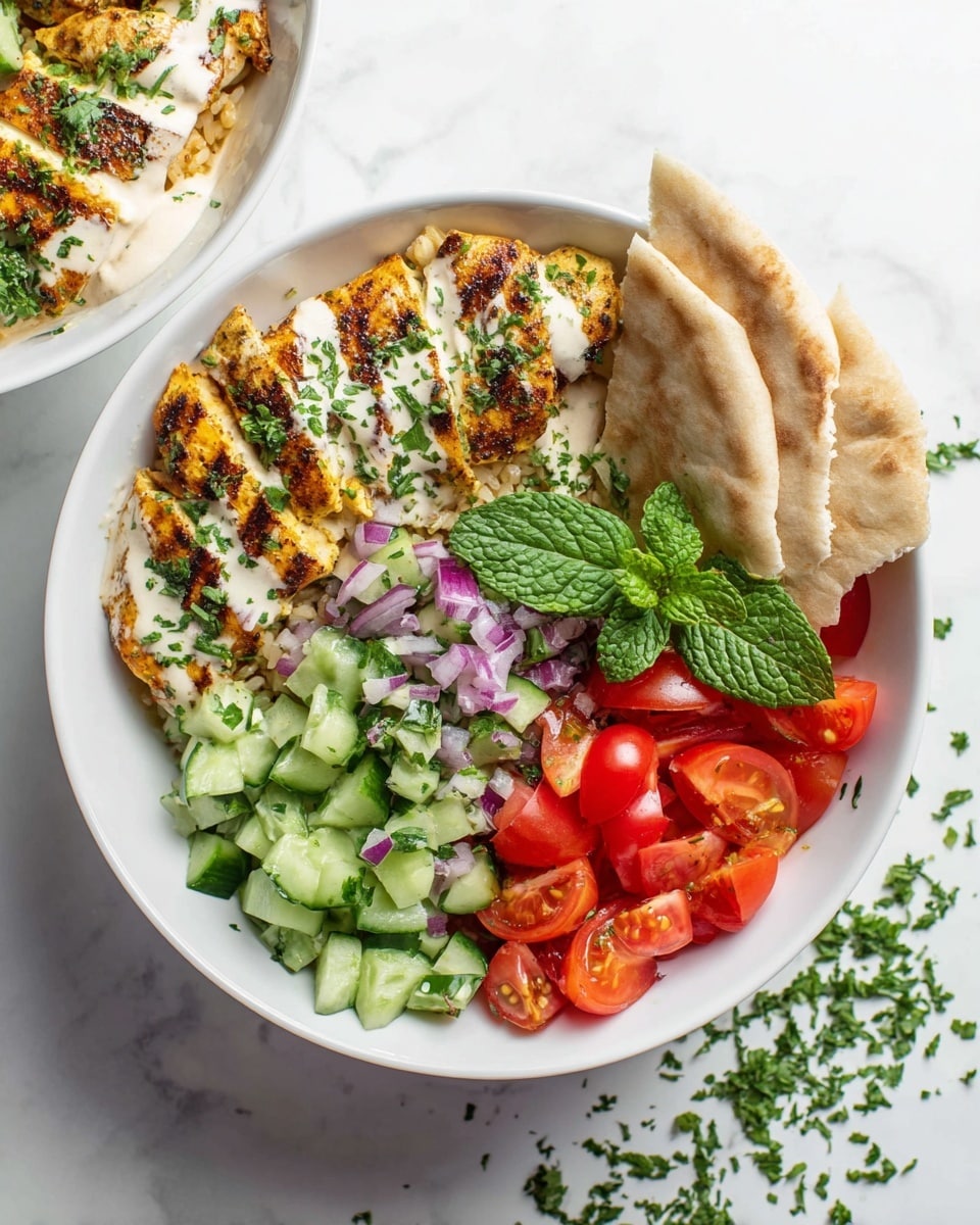 Healthy Chicken Shawarma Quinoa Bowls Recipe