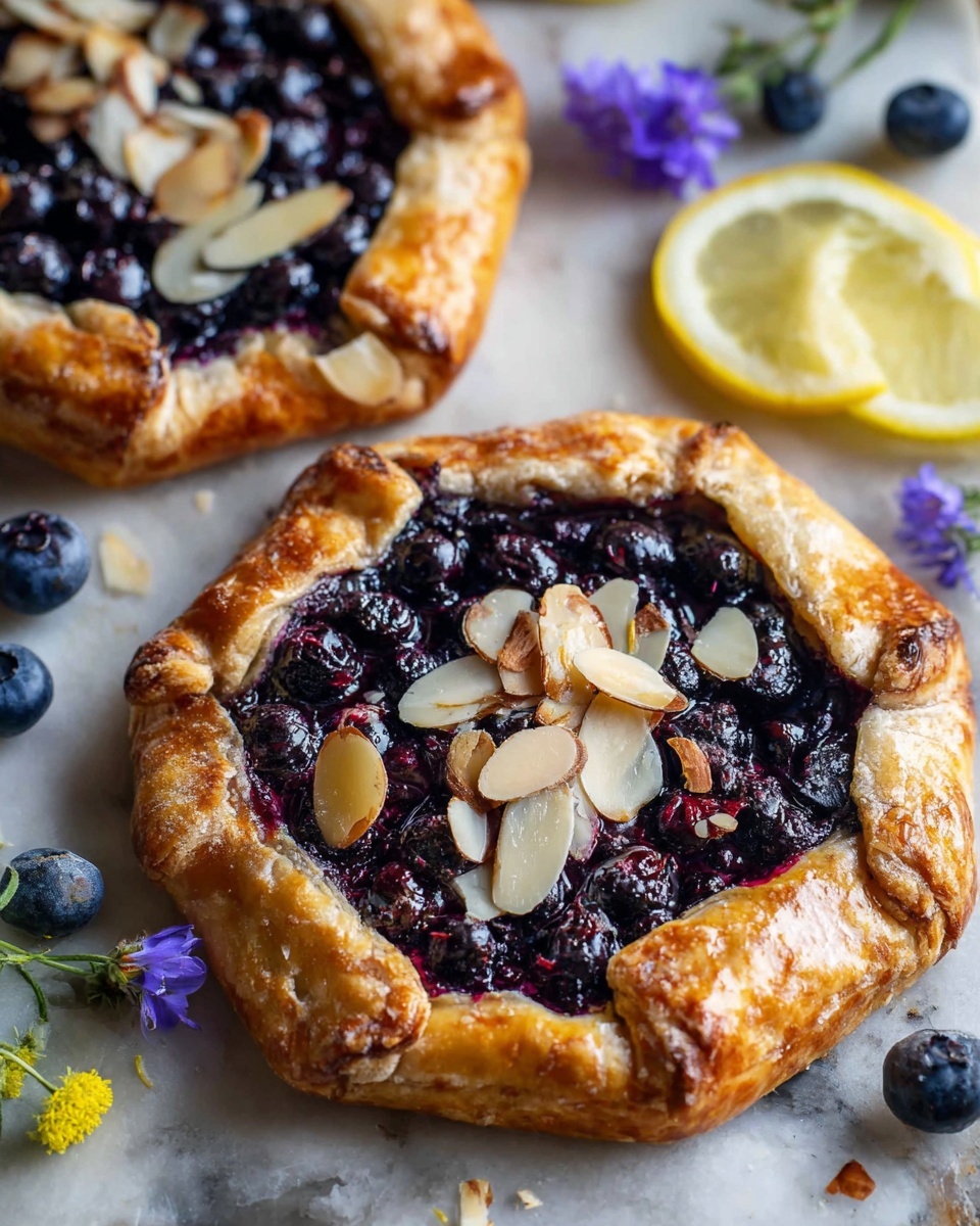 Easy Blueberry Tarts with Puff Pastry Recipe